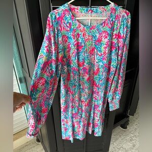 Lilly Pulitzer Vibrant Floral Print dress